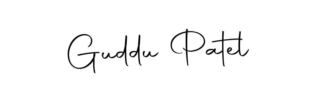 Make a beautiful signature design for name Guddu Patel. Use this online signature maker to create a handwritten signature for free. Guddu Patel signature style 10 images and pictures png