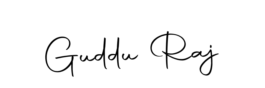 Guddu Raj stylish signature style. Best Handwritten Sign (Autography-DOLnW) for my name. Handwritten Signature Collection Ideas for my name Guddu Raj. Guddu Raj signature style 10 images and pictures png