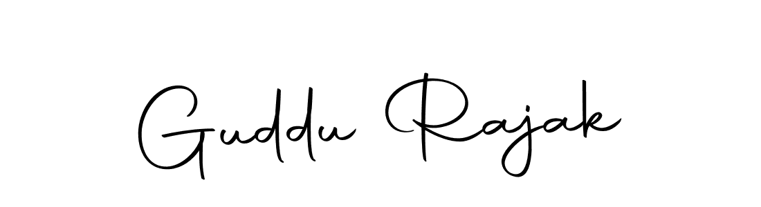 Design your own signature with our free online signature maker. With this signature software, you can create a handwritten (Autography-DOLnW) signature for name Guddu Rajak. Guddu Rajak signature style 10 images and pictures png