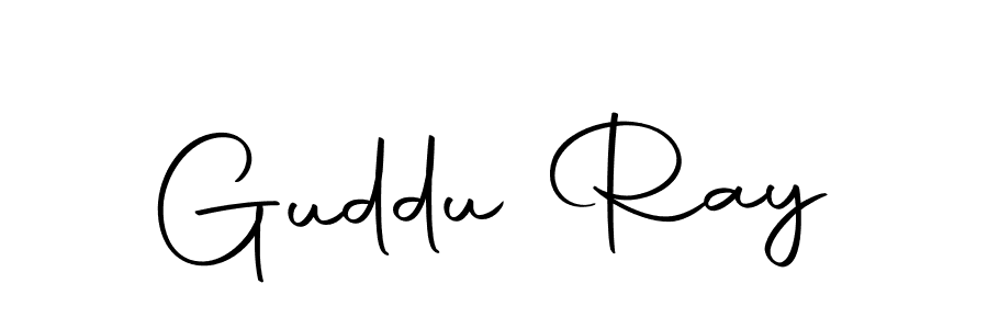 Make a beautiful signature design for name Guddu Ray. With this signature (Autography-DOLnW) style, you can create a handwritten signature for free. Guddu Ray signature style 10 images and pictures png