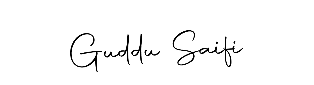 Similarly Autography-DOLnW is the best handwritten signature design. Signature creator online .You can use it as an online autograph creator for name Guddu Saifi. Guddu Saifi signature style 10 images and pictures png