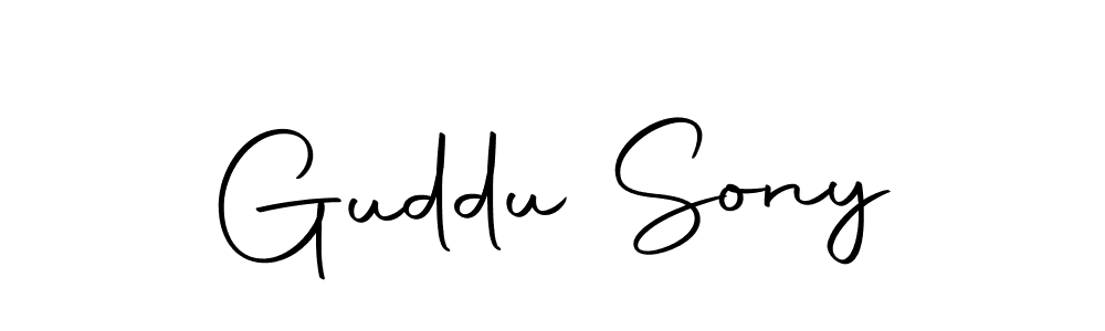 Use a signature maker to create a handwritten signature online. With this signature software, you can design (Autography-DOLnW) your own signature for name Guddu Sony. Guddu Sony signature style 10 images and pictures png