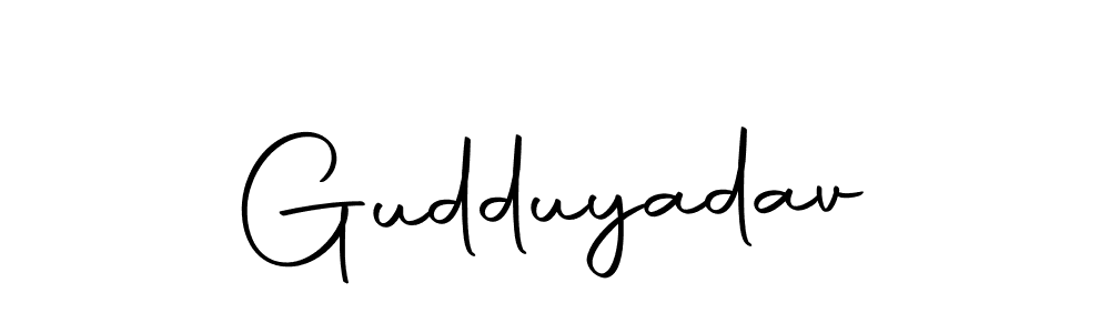 if you are searching for the best signature style for your name Gudduyadav. so please give up your signature search. here we have designed multiple signature styles  using Autography-DOLnW. Gudduyadav signature style 10 images and pictures png