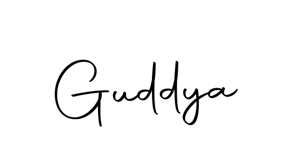 Make a short Guddya signature style. Manage your documents anywhere anytime using Autography-DOLnW. Create and add eSignatures, submit forms, share and send files easily. Guddya signature style 10 images and pictures png