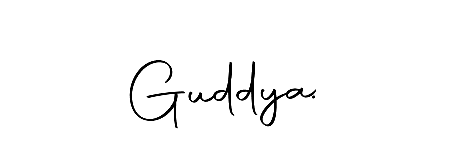How to make Guddya  . signature? Autography-DOLnW is a professional autograph style. Create handwritten signature for Guddya  . name. Guddya  . signature style 10 images and pictures png