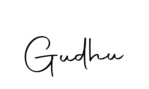 Here are the top 10 professional signature styles for the name Gudhu. These are the best autograph styles you can use for your name. Gudhu signature style 10 images and pictures png