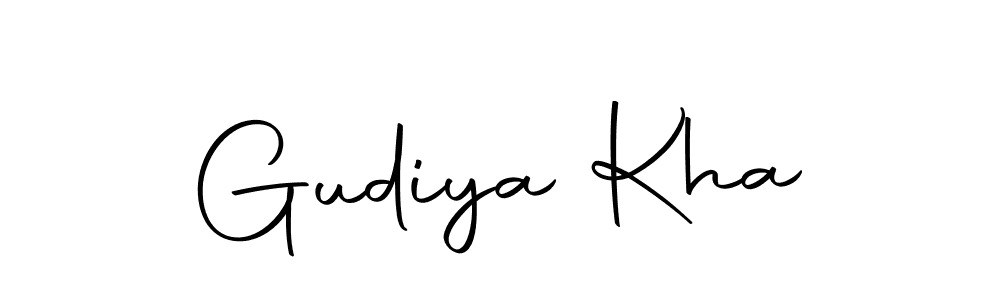 How to make Gudiya Kha signature? Autography-DOLnW is a professional autograph style. Create handwritten signature for Gudiya Kha name. Gudiya Kha signature style 10 images and pictures png