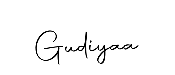 Design your own signature with our free online signature maker. With this signature software, you can create a handwritten (Autography-DOLnW) signature for name Gudiyaa. Gudiyaa signature style 10 images and pictures png