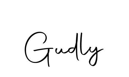 Use a signature maker to create a handwritten signature online. With this signature software, you can design (Autography-DOLnW) your own signature for name Gudly. Gudly signature style 10 images and pictures png
