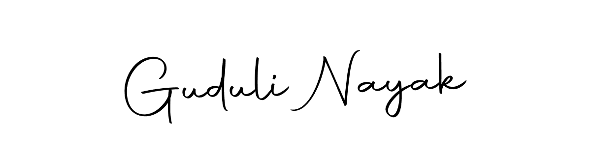 Create a beautiful signature design for name Guduli Nayak. With this signature (Autography-DOLnW) fonts, you can make a handwritten signature for free. Guduli Nayak signature style 10 images and pictures png