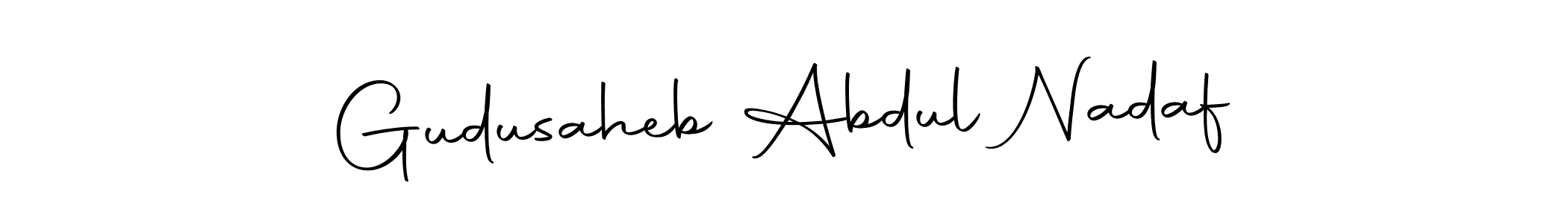 It looks lik you need a new signature style for name Gudusaheb Abdul Nadaf. Design unique handwritten (Autography-DOLnW) signature with our free signature maker in just a few clicks. Gudusaheb Abdul Nadaf signature style 10 images and pictures png