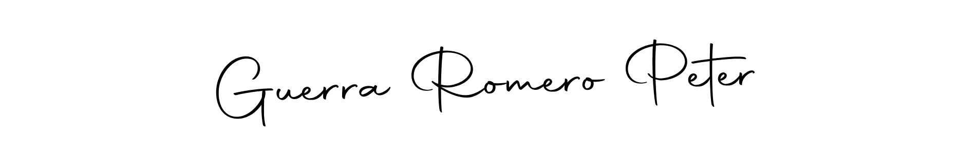 Use a signature maker to create a handwritten signature online. With this signature software, you can design (Autography-DOLnW) your own signature for name Guerra Romero Peter. Guerra Romero Peter signature style 10 images and pictures png
