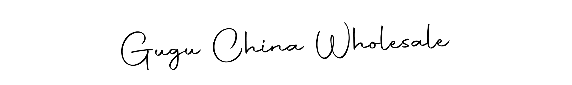 Design your own signature with our free online signature maker. With this signature software, you can create a handwritten (Autography-DOLnW) signature for name Gugu China Wholesale. Gugu China Wholesale signature style 10 images and pictures png