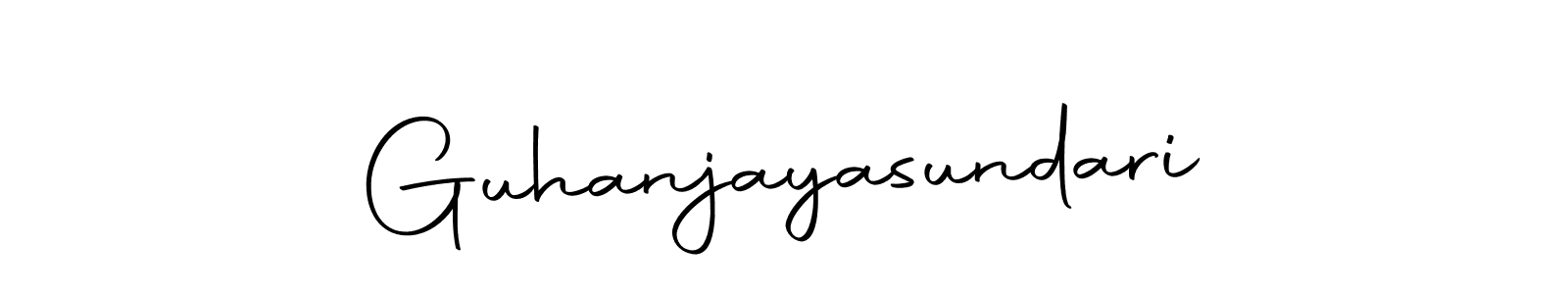 Create a beautiful signature design for name Guhanjayasundari. With this signature (Autography-DOLnW) fonts, you can make a handwritten signature for free. Guhanjayasundari signature style 10 images and pictures png