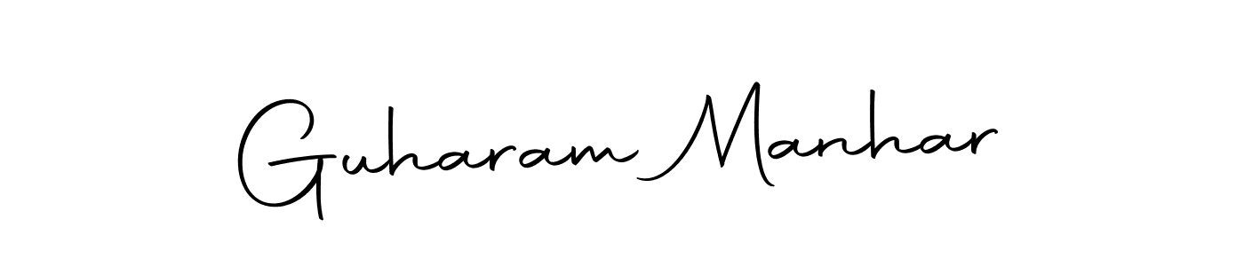 Use a signature maker to create a handwritten signature online. With this signature software, you can design (Autography-DOLnW) your own signature for name Guharam Manhar. Guharam Manhar signature style 10 images and pictures png