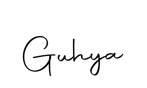 Make a beautiful signature design for name Guhya. Use this online signature maker to create a handwritten signature for free. Guhya signature style 10 images and pictures png