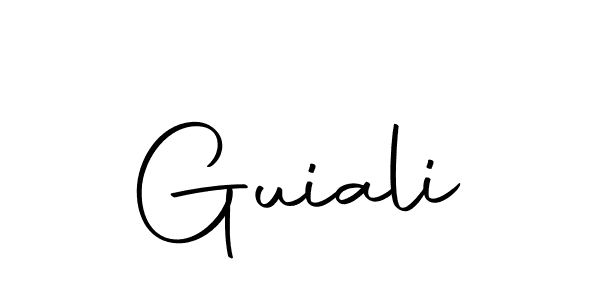 The best way (Autography-DOLnW) to make a short signature is to pick only two or three words in your name. The name Guiali include a total of six letters. For converting this name. Guiali signature style 10 images and pictures png