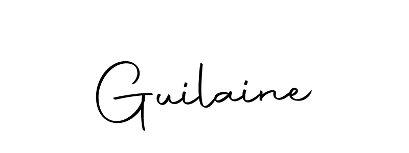 Design your own signature with our free online signature maker. With this signature software, you can create a handwritten (Autography-DOLnW) signature for name Guilaine. Guilaine signature style 10 images and pictures png