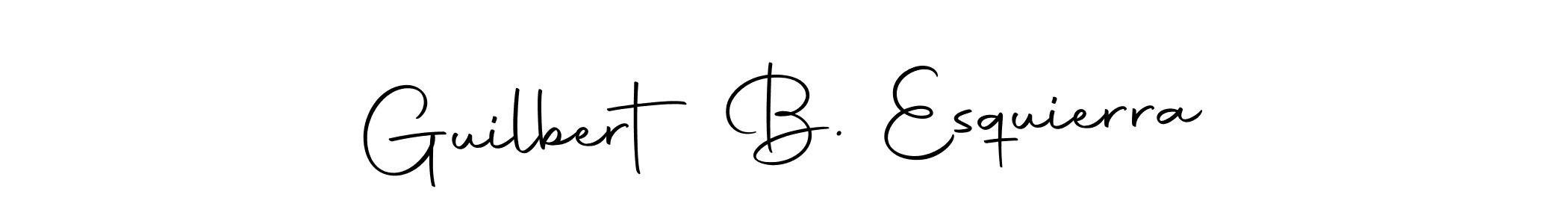 Use a signature maker to create a handwritten signature online. With this signature software, you can design (Autography-DOLnW) your own signature for name Guilbert B. Esquierra. Guilbert B. Esquierra signature style 10 images and pictures png