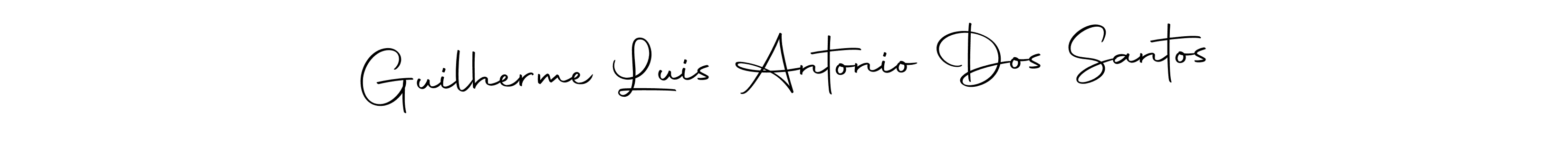 How to make Guilherme Luis Antonio Dos Santos name signature. Use Autography-DOLnW style for creating short signs online. This is the latest handwritten sign. Guilherme Luis Antonio Dos Santos signature style 10 images and pictures png