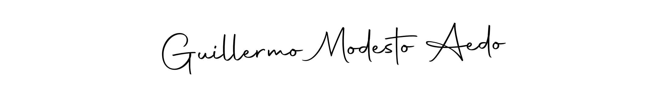 Make a beautiful signature design for name Guillermo Modesto Aedo. With this signature (Autography-DOLnW) style, you can create a handwritten signature for free. Guillermo Modesto Aedo signature style 10 images and pictures png