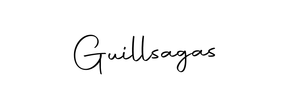 Design your own signature with our free online signature maker. With this signature software, you can create a handwritten (Autography-DOLnW) signature for name Guillsagas. Guillsagas signature style 10 images and pictures png