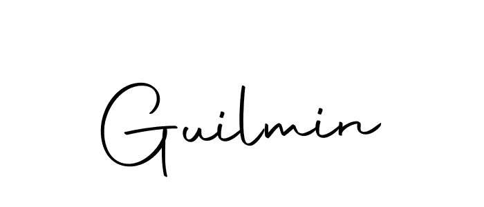 How to make Guilmin name signature. Use Autography-DOLnW style for creating short signs online. This is the latest handwritten sign. Guilmin signature style 10 images and pictures png