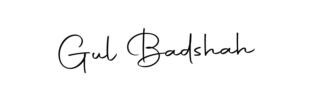 How to make Gul Badshah name signature. Use Autography-DOLnW style for creating short signs online. This is the latest handwritten sign. Gul Badshah signature style 10 images and pictures png
