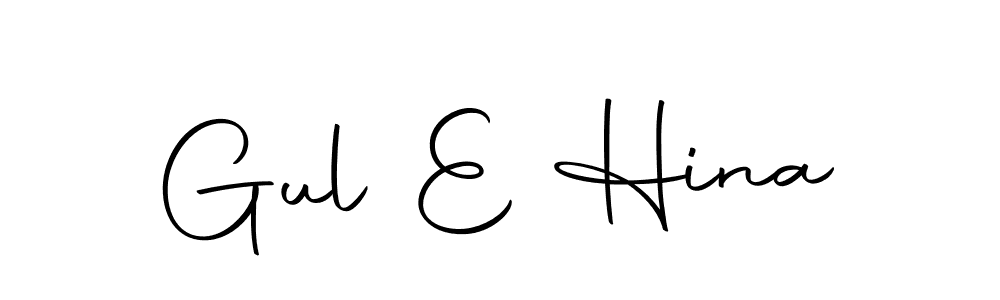 You can use this online signature creator to create a handwritten signature for the name Gul E Hina. This is the best online autograph maker. Gul E Hina signature style 10 images and pictures png