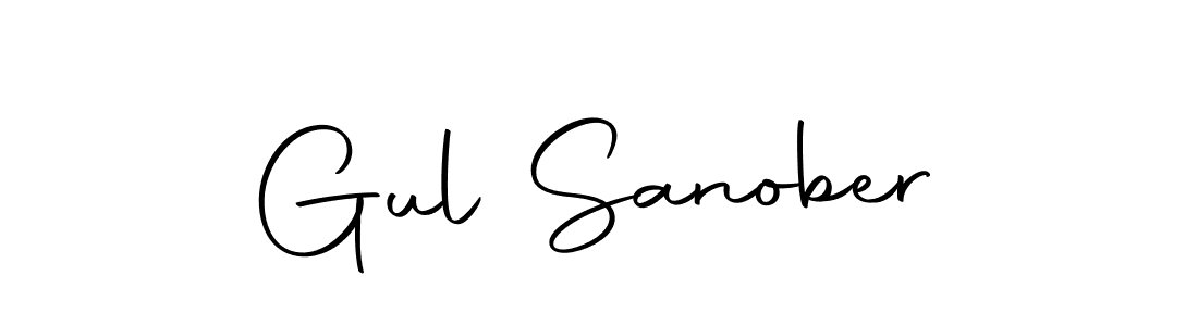 Make a beautiful signature design for name Gul Sanober. With this signature (Autography-DOLnW) style, you can create a handwritten signature for free. Gul Sanober signature style 10 images and pictures png