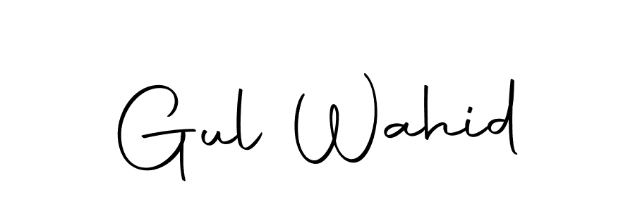 How to make Gul Wahid signature? Autography-DOLnW is a professional autograph style. Create handwritten signature for Gul Wahid name. Gul Wahid signature style 10 images and pictures png