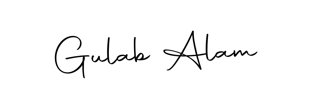 Make a beautiful signature design for name Gulab Alam. With this signature (Autography-DOLnW) style, you can create a handwritten signature for free. Gulab Alam signature style 10 images and pictures png