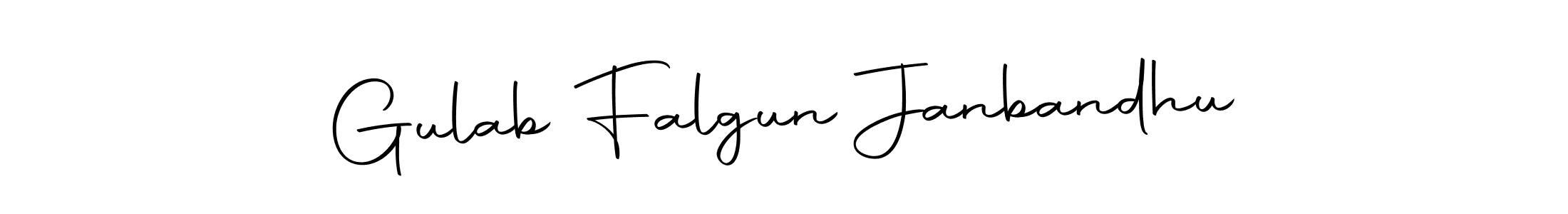 Design your own signature with our free online signature maker. With this signature software, you can create a handwritten (Autography-DOLnW) signature for name Gulab Falgun Janbandhu. Gulab Falgun Janbandhu signature style 10 images and pictures png