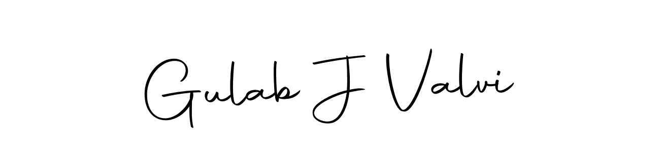 Autography-DOLnW is a professional signature style that is perfect for those who want to add a touch of class to their signature. It is also a great choice for those who want to make their signature more unique. Get Gulab J Valvi name to fancy signature for free. Gulab J Valvi signature style 10 images and pictures png