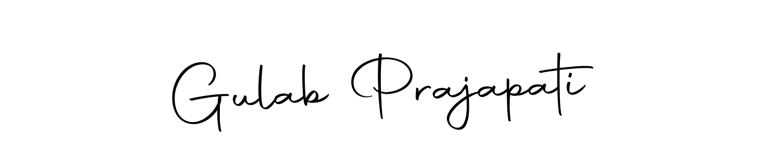 Use a signature maker to create a handwritten signature online. With this signature software, you can design (Autography-DOLnW) your own signature for name Gulab Prajapati. Gulab Prajapati signature style 10 images and pictures png