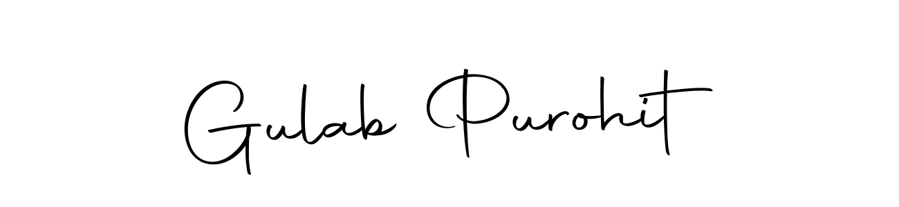 Make a beautiful signature design for name Gulab Purohit. With this signature (Autography-DOLnW) style, you can create a handwritten signature for free. Gulab Purohit signature style 10 images and pictures png