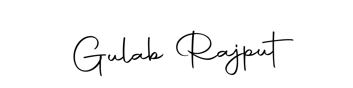 How to make Gulab Rajput name signature. Use Autography-DOLnW style for creating short signs online. This is the latest handwritten sign. Gulab Rajput signature style 10 images and pictures png