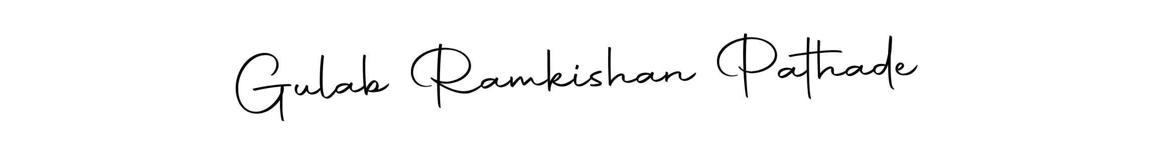You can use this online signature creator to create a handwritten signature for the name Gulab Ramkishan Pathade. This is the best online autograph maker. Gulab Ramkishan Pathade signature style 10 images and pictures png