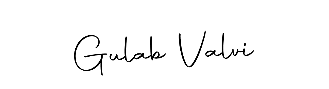 Make a beautiful signature design for name Gulab Valvi. Use this online signature maker to create a handwritten signature for free. Gulab Valvi signature style 10 images and pictures png