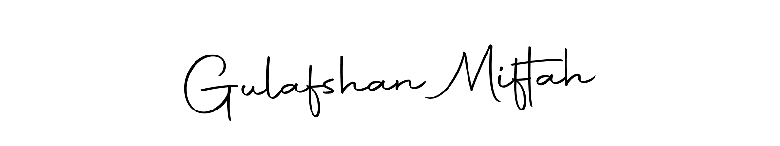 Make a beautiful signature design for name Gulafshan Miftah. Use this online signature maker to create a handwritten signature for free. Gulafshan Miftah signature style 10 images and pictures png