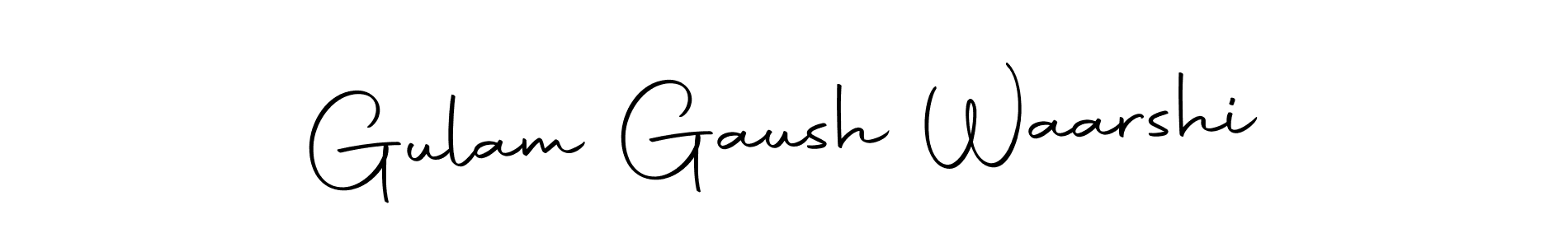 Create a beautiful signature design for name Gulam Gaush Waarshi. With this signature (Autography-DOLnW) fonts, you can make a handwritten signature for free. Gulam Gaush Waarshi signature style 10 images and pictures png