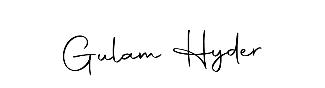 Make a beautiful signature design for name Gulam Hyder. With this signature (Autography-DOLnW) style, you can create a handwritten signature for free. Gulam Hyder signature style 10 images and pictures png