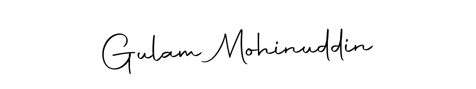 Make a beautiful signature design for name Gulam Mohinuddin. With this signature (Autography-DOLnW) style, you can create a handwritten signature for free. Gulam Mohinuddin signature style 10 images and pictures png