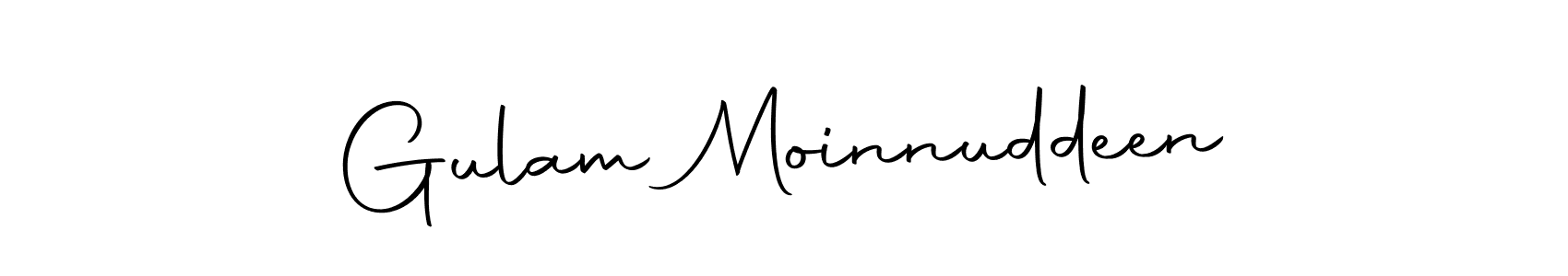 Create a beautiful signature design for name Gulam Moinnuddeen. With this signature (Autography-DOLnW) fonts, you can make a handwritten signature for free. Gulam Moinnuddeen signature style 10 images and pictures png