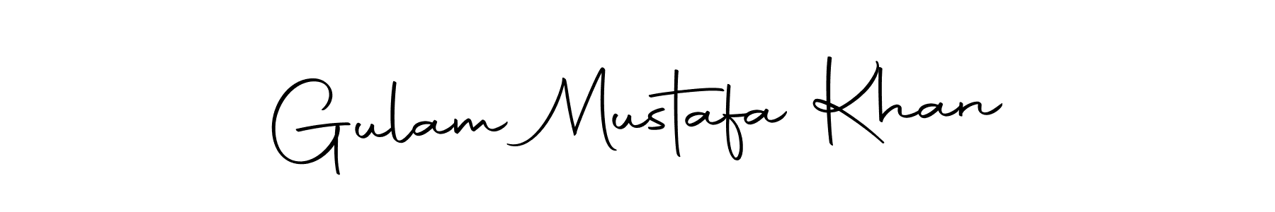 Make a beautiful signature design for name Gulam Mustafa Khan. With this signature (Autography-DOLnW) style, you can create a handwritten signature for free. Gulam Mustafa Khan signature style 10 images and pictures png
