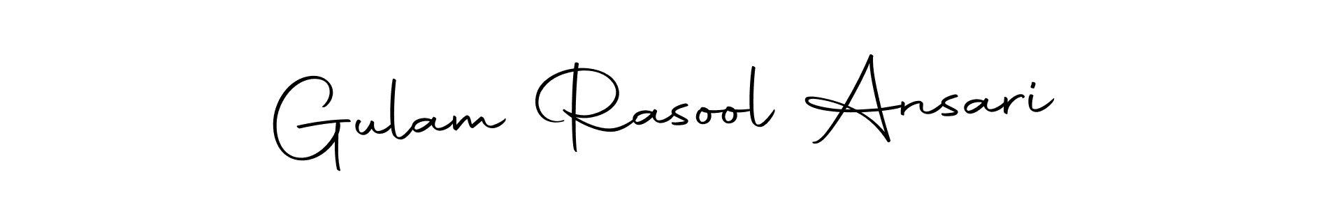Make a beautiful signature design for name Gulam Rasool Ansari. Use this online signature maker to create a handwritten signature for free. Gulam Rasool Ansari signature style 10 images and pictures png