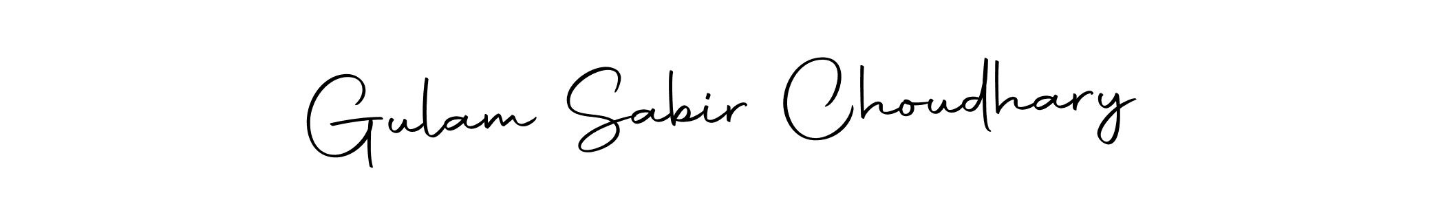 Design your own signature with our free online signature maker. With this signature software, you can create a handwritten (Autography-DOLnW) signature for name Gulam Sabir Choudhary. Gulam Sabir Choudhary signature style 10 images and pictures png