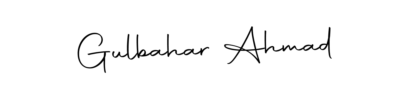 Gulbahar Ahmad stylish signature style. Best Handwritten Sign (Autography-DOLnW) for my name. Handwritten Signature Collection Ideas for my name Gulbahar Ahmad. Gulbahar Ahmad signature style 10 images and pictures png