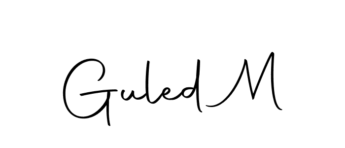 Make a beautiful signature design for name Guled M. Use this online signature maker to create a handwritten signature for free. Guled M signature style 10 images and pictures png