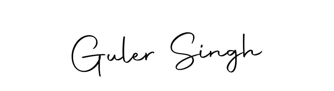 Design your own signature with our free online signature maker. With this signature software, you can create a handwritten (Autography-DOLnW) signature for name Guler Singh. Guler Singh signature style 10 images and pictures png